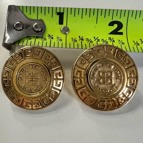 Givenchy vintage logo rare pierced earrings - Picture 11 of 11